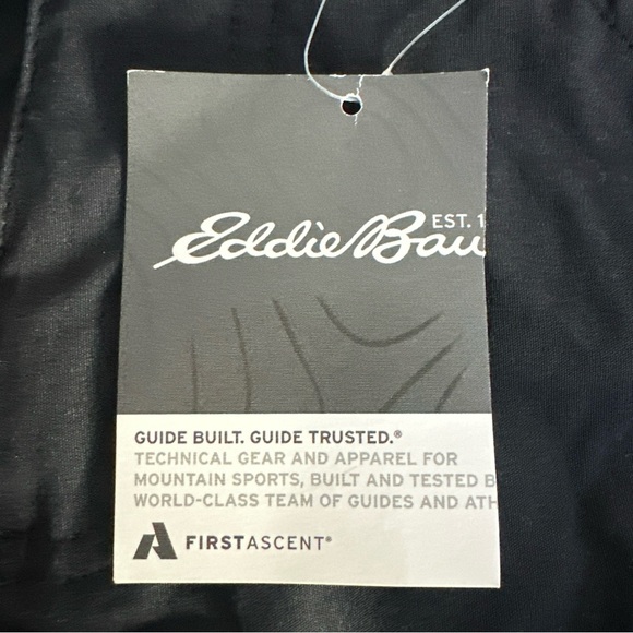 New Eddie Bauer Shorts 6 Black Guide Pro First Ascent Water Repellent UPF - Picture 2 of 7
